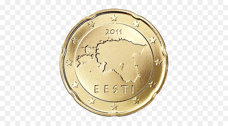 Moeda Da Estônia，Euro PNG