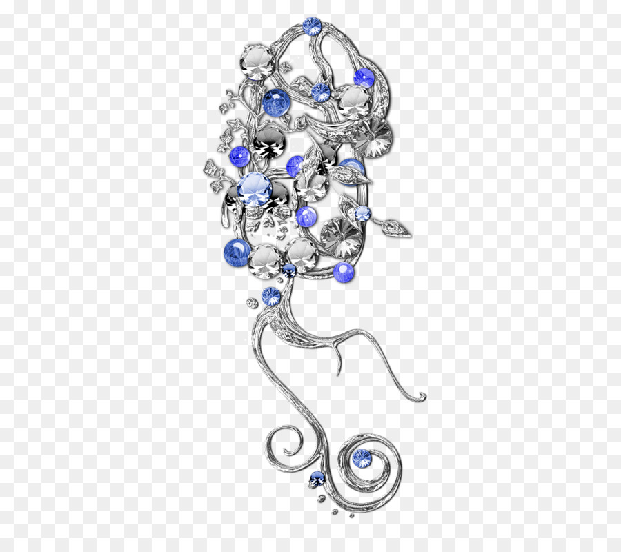 Azul Cobalto，Broche PNG