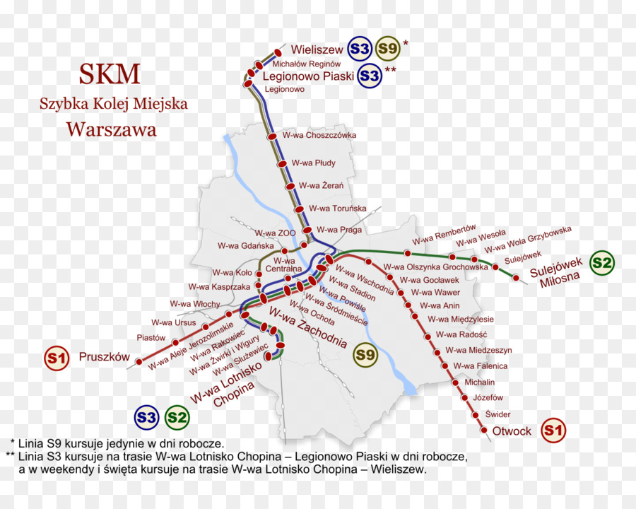 Mapa Skm De Varsóvia，Transporte PNG