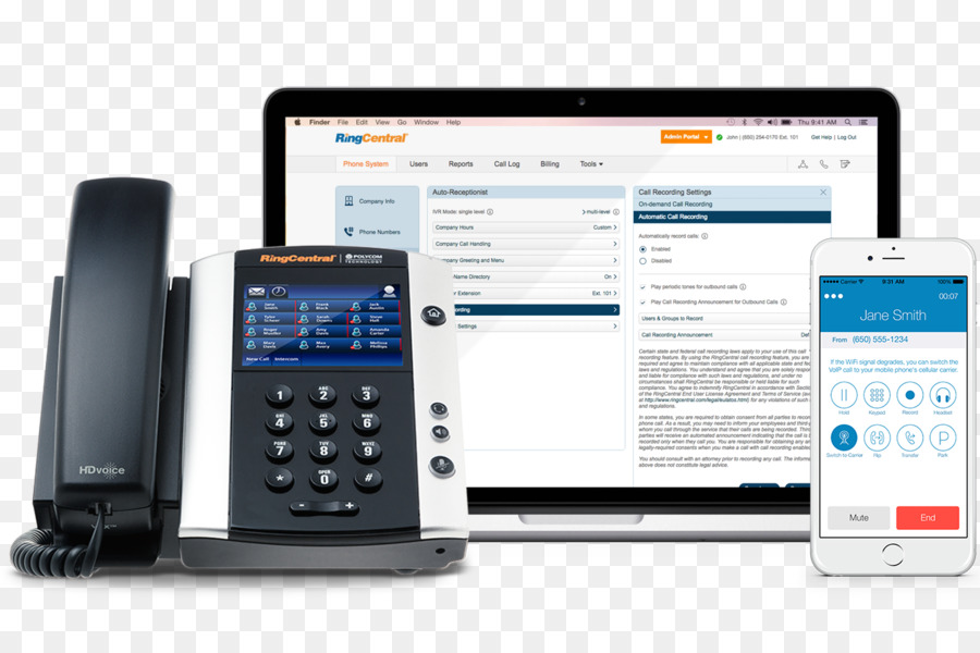 Ringcentral，Telefone PNG