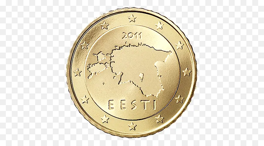 Moeda Da Estônia，Euro PNG