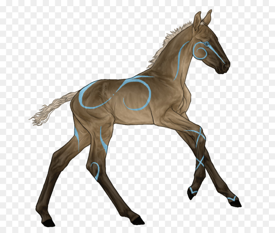 Cavalo Decorado，Padrões Verdes PNG