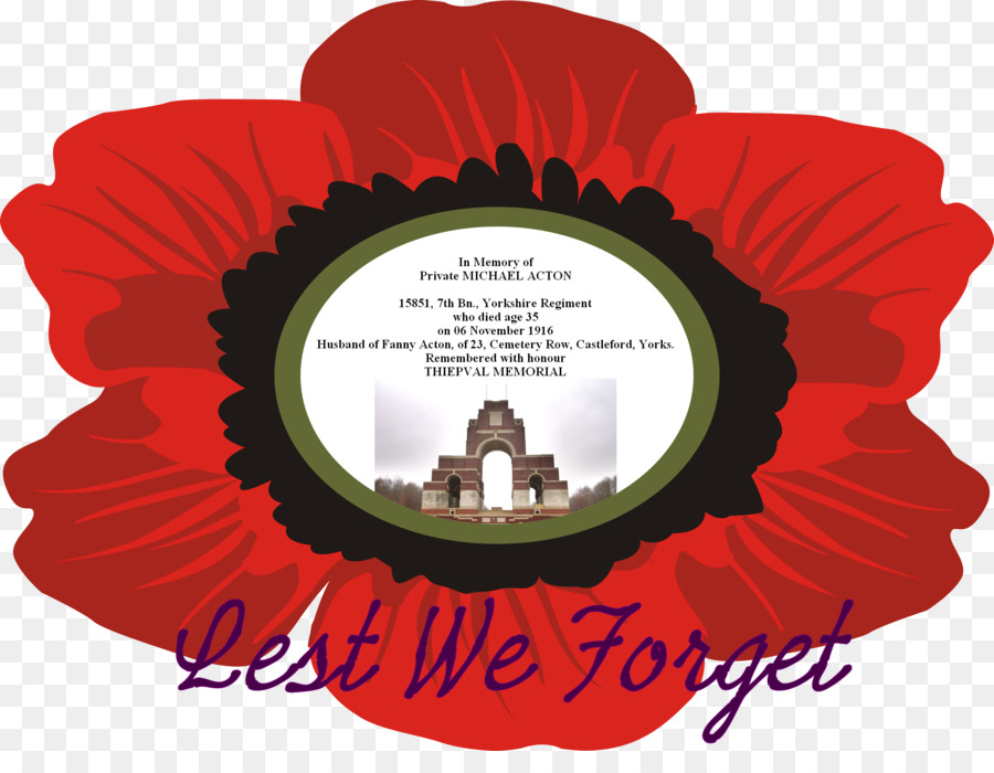 Memorial Thiepval，Flor PNG