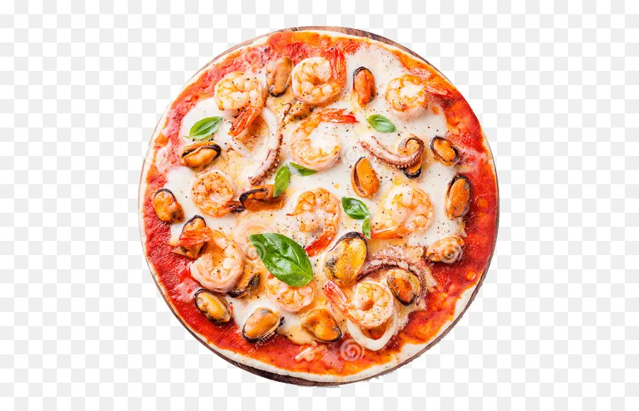 Pizza De Frutos Do Mar，Pizza PNG