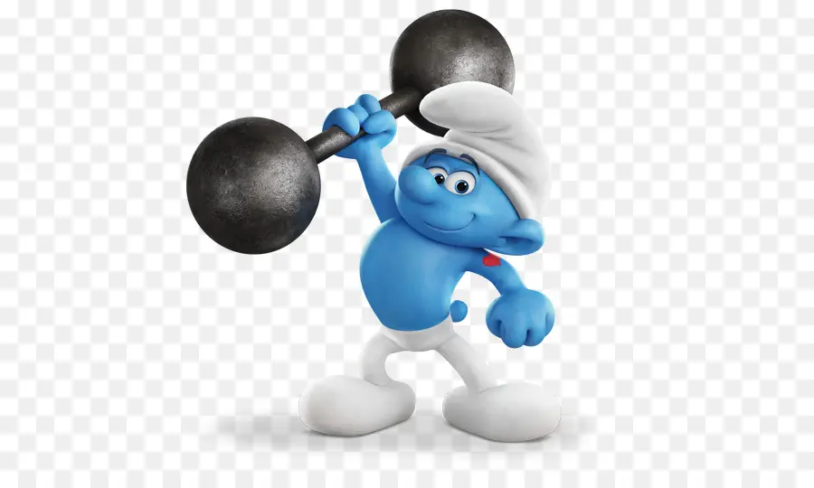 Personagem Azul，Levantamento De Peso PNG