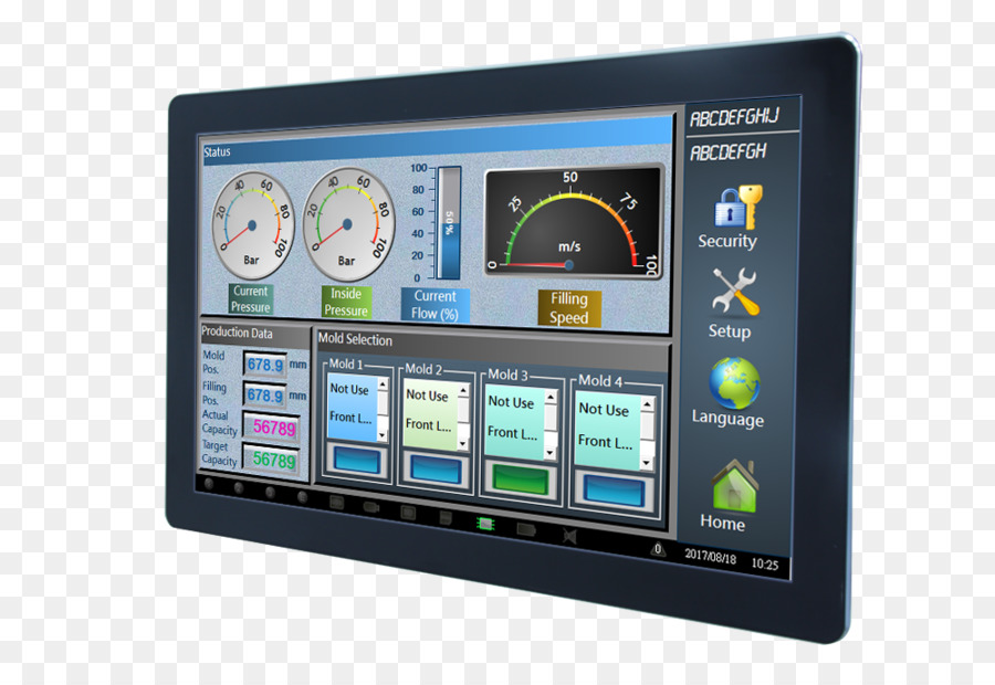 Painel De Controle Com Tela Sensível Ao Toque，Interface PNG