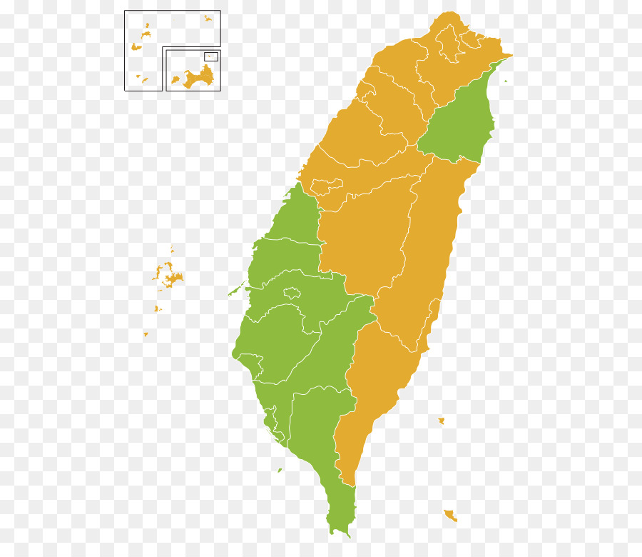 Mapa De Taiwan，País PNG