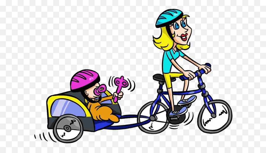 Bicicleta Com Reboque Infantil，Bicicleta PNG