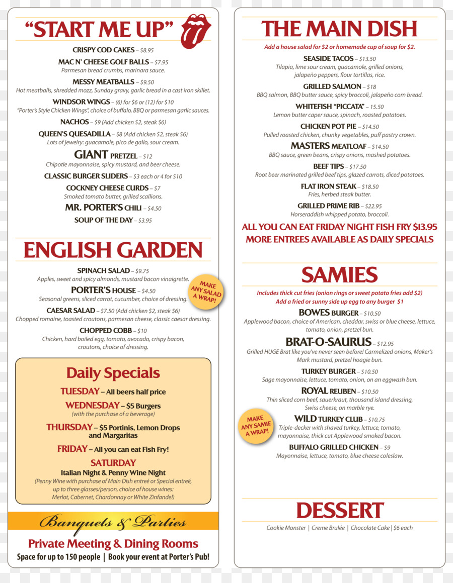 Menu，Texto PNG