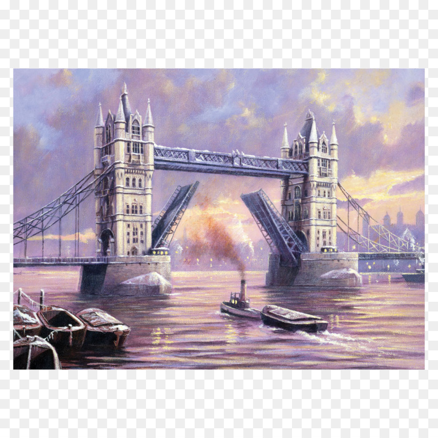 Tower Bridge，A Pintura Pelo Número PNG
