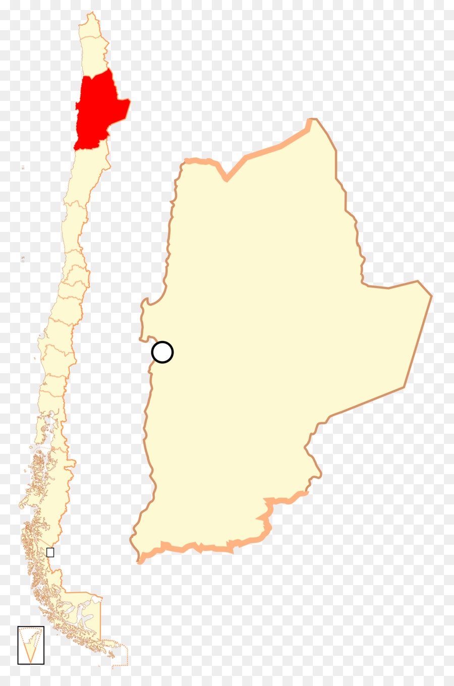 Mapa Da Região，Chile PNG