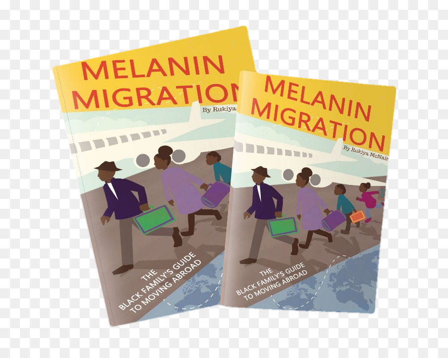 A Melanina Migração Negra Da Família Guia Para Mudança Para O Estrangeiro，Livro PNG