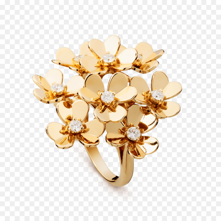 Anel De Ouro，Desenho De Flores PNG