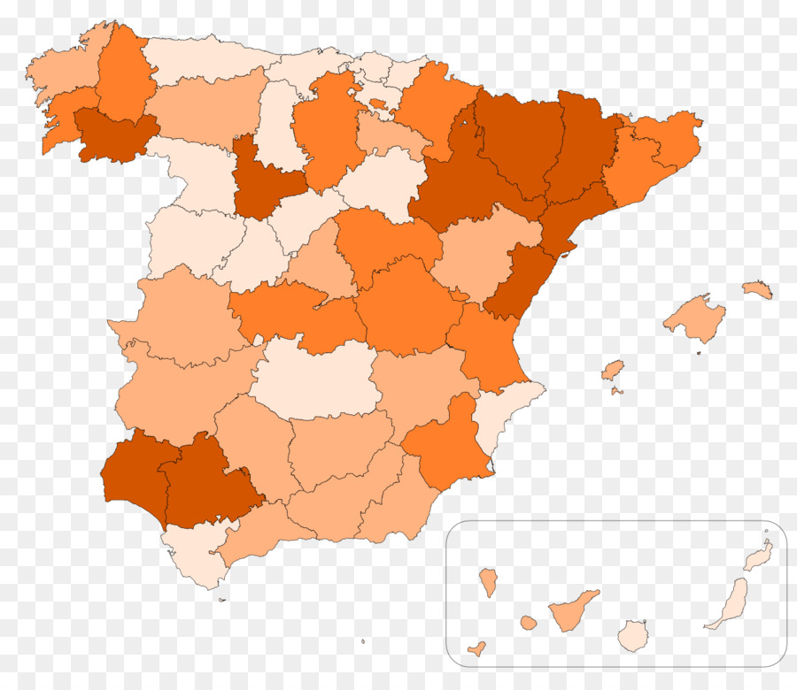 Mapa Da Espanha，Regiões PNG