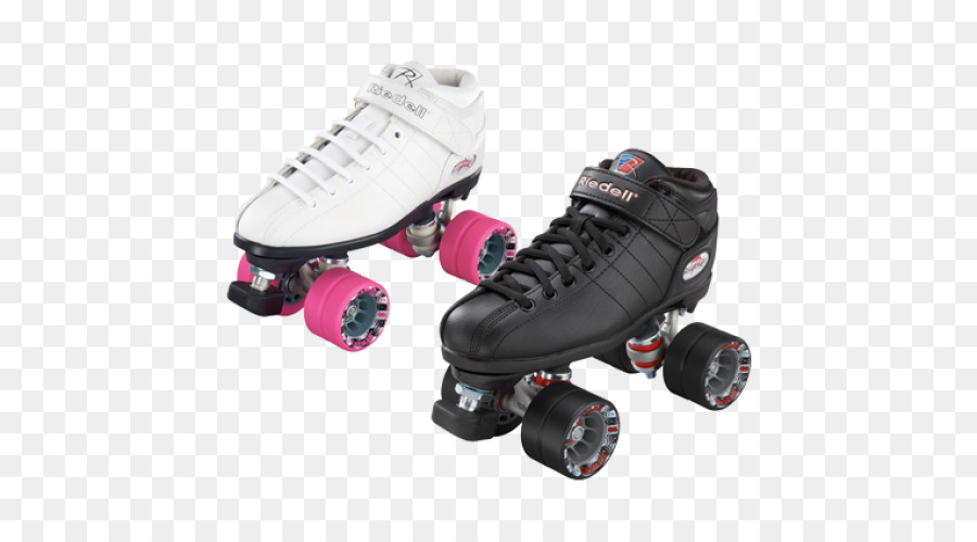 Patins Brancos，Cadarços Rosa PNG