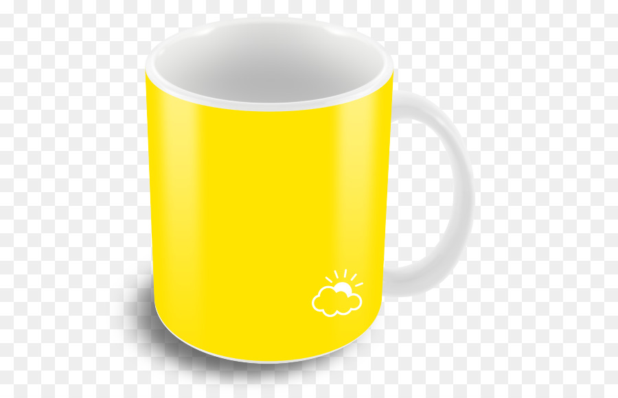 Caneca Amarela，Caneca PNG