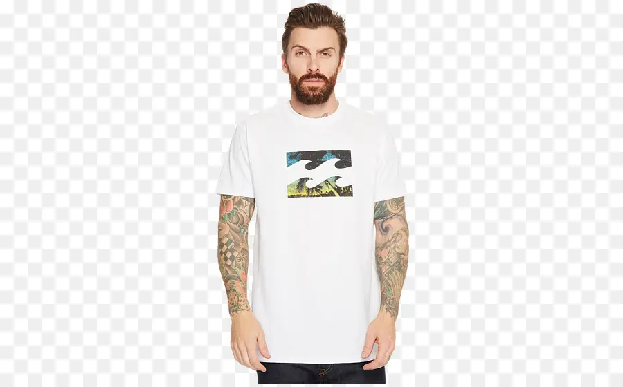 Homem De Camiseta Branca，Roupas PNG