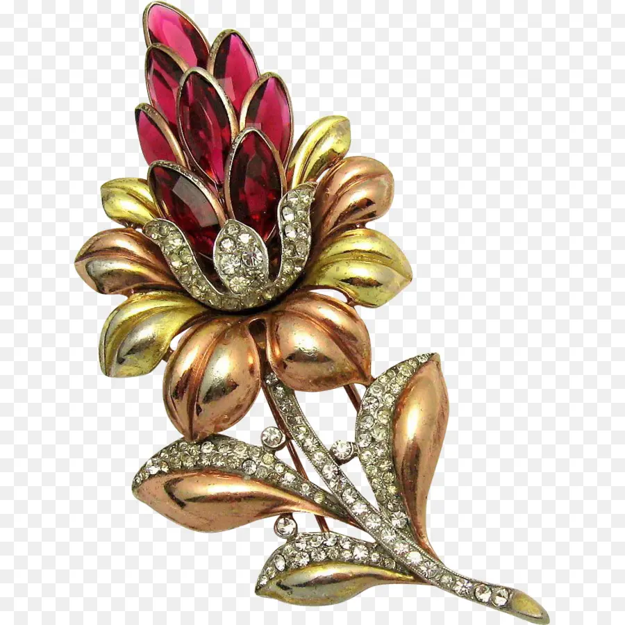 Broche De Flores，Joia PNG