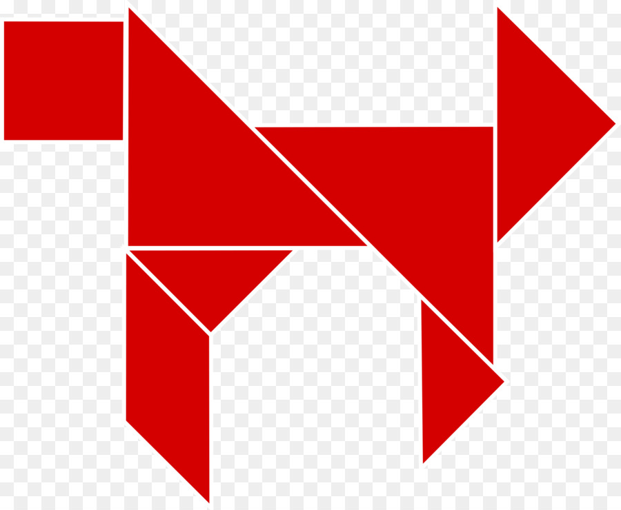 Peixe Vermelho，Tangram PNG