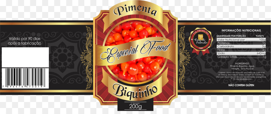 Etiqueta Pimenta Biquinho，Pimenta PNG