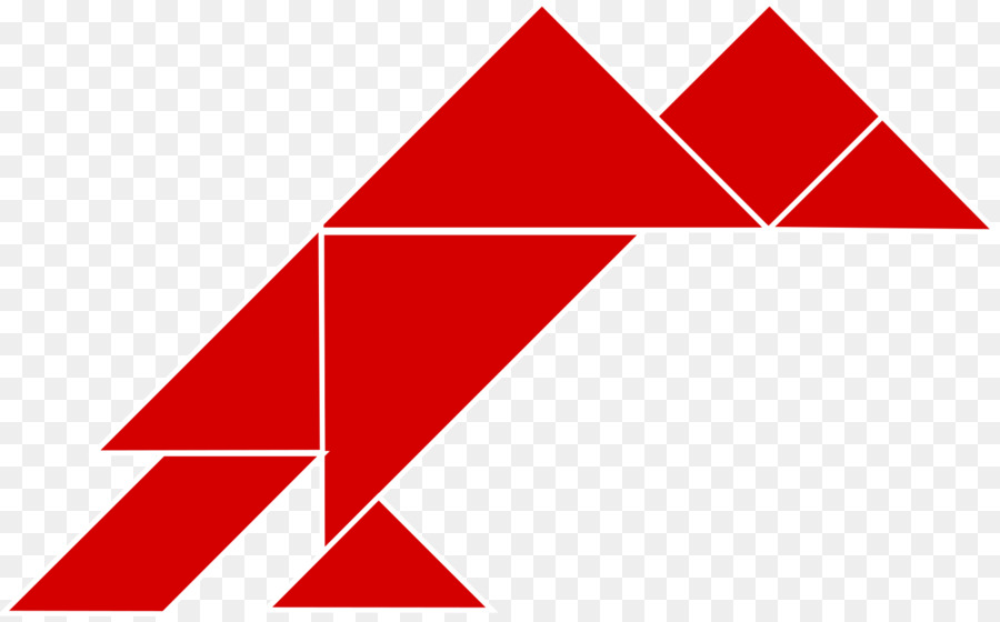 Peixe Vermelho，Tangram PNG