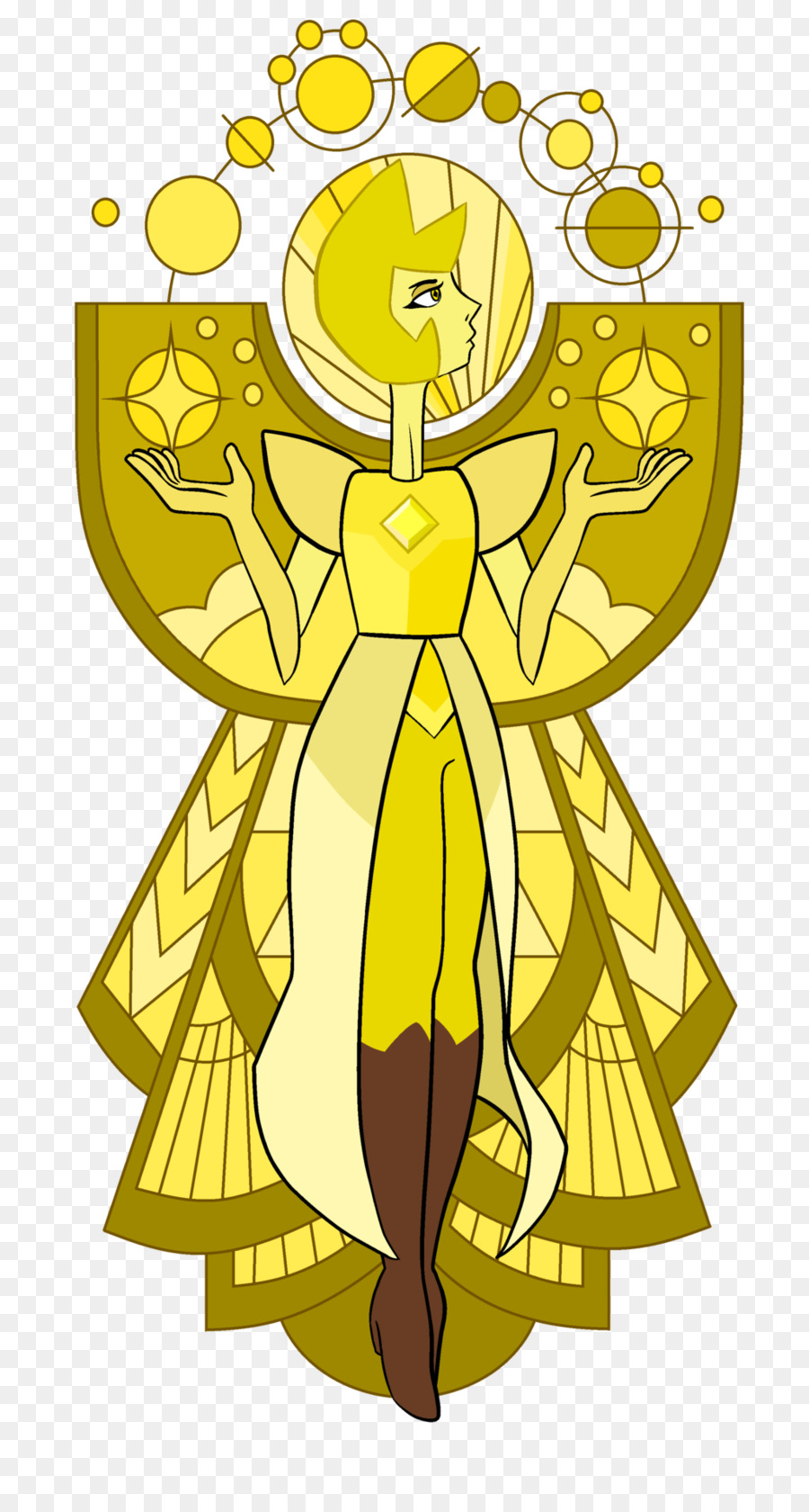 Amarelo，Diamante Cor PNG