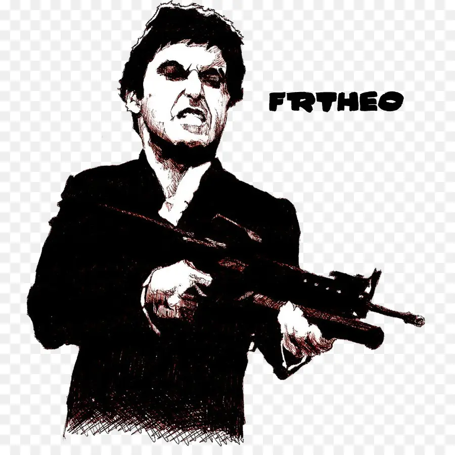 Desenho De Homem Com Arma，Pistola PNG