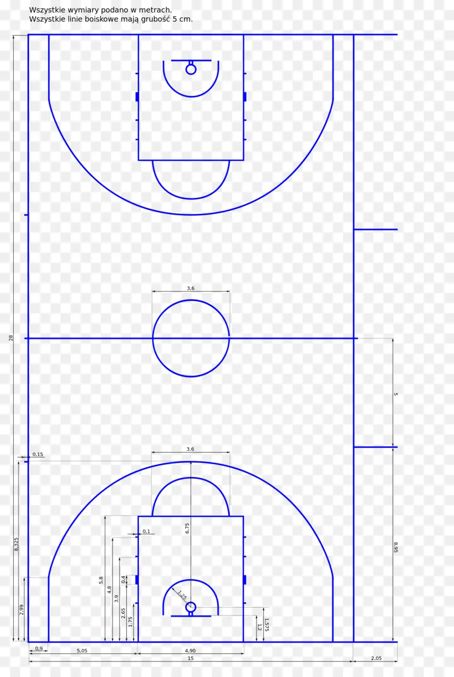 Basketball Court，Marcação Horizontal Na Quadra De Basquete PNG