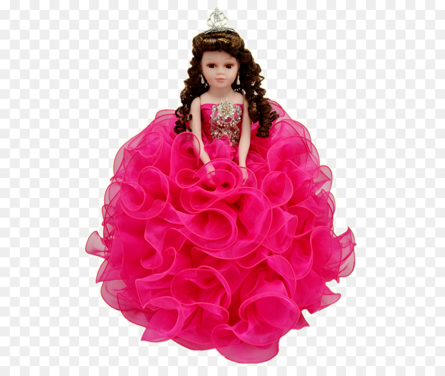 Boneca Vestido Rosa，Brinquedo PNG