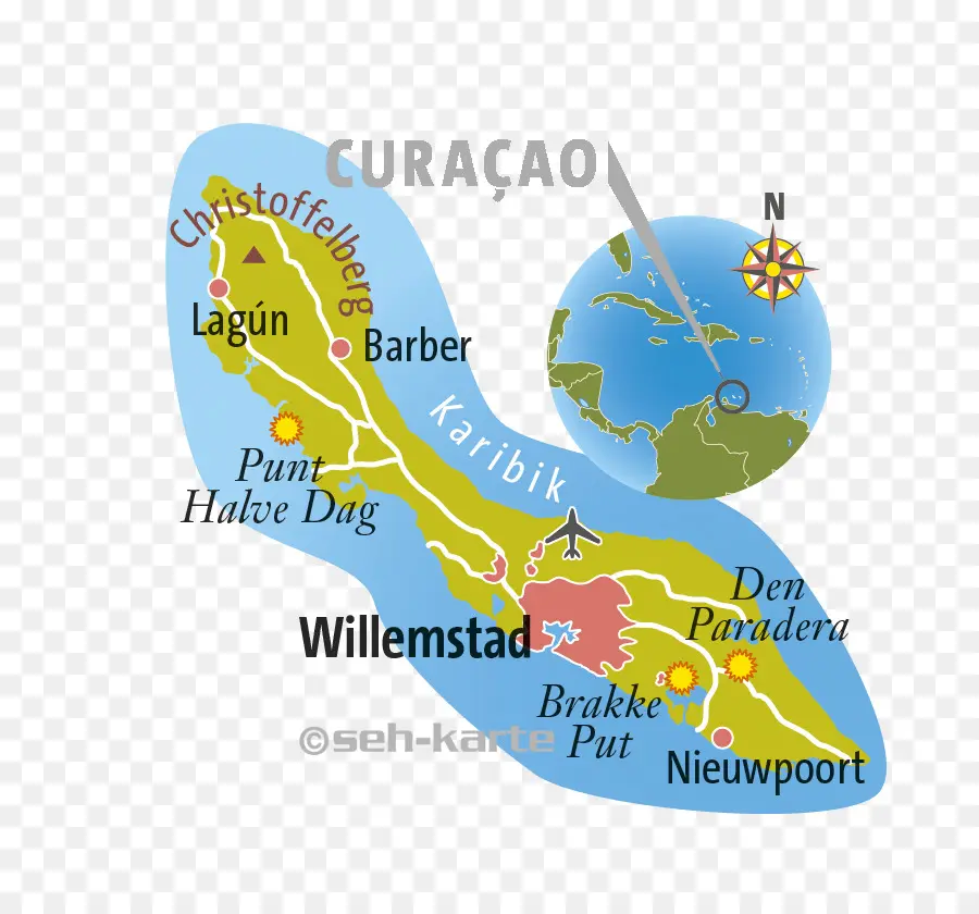 Mapa De Curaçao，Ilha PNG