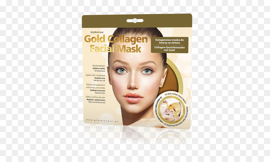 Máscara Facial Colágeno Dourado，Cuidados Com A Pele PNG