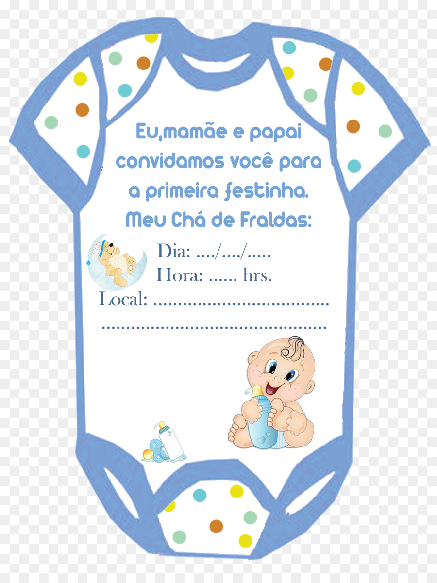 Fralda Chuveiro De Bebe Convite Png Transparente Gratis