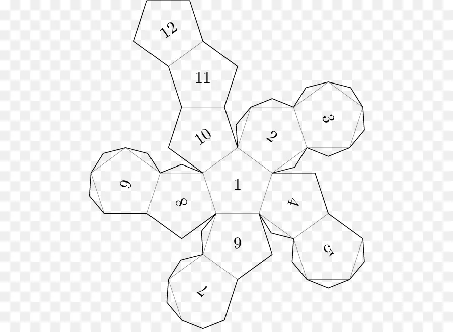 Dodecaedro，Pequeno Dodecaedro Estrelado PNG