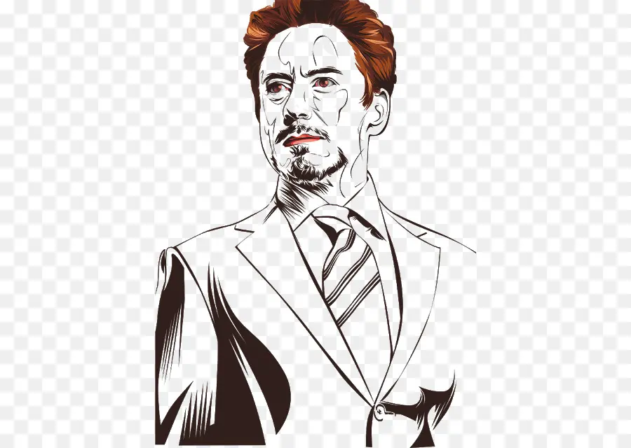 Robert Downey Jr，Desenho PNG