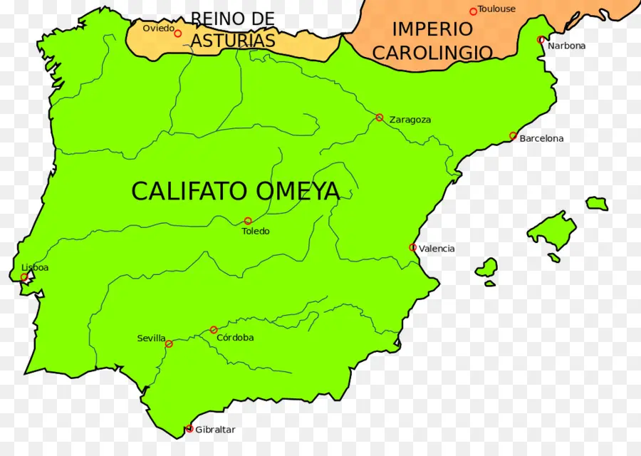 Mapa Califato Omeya，História PNG