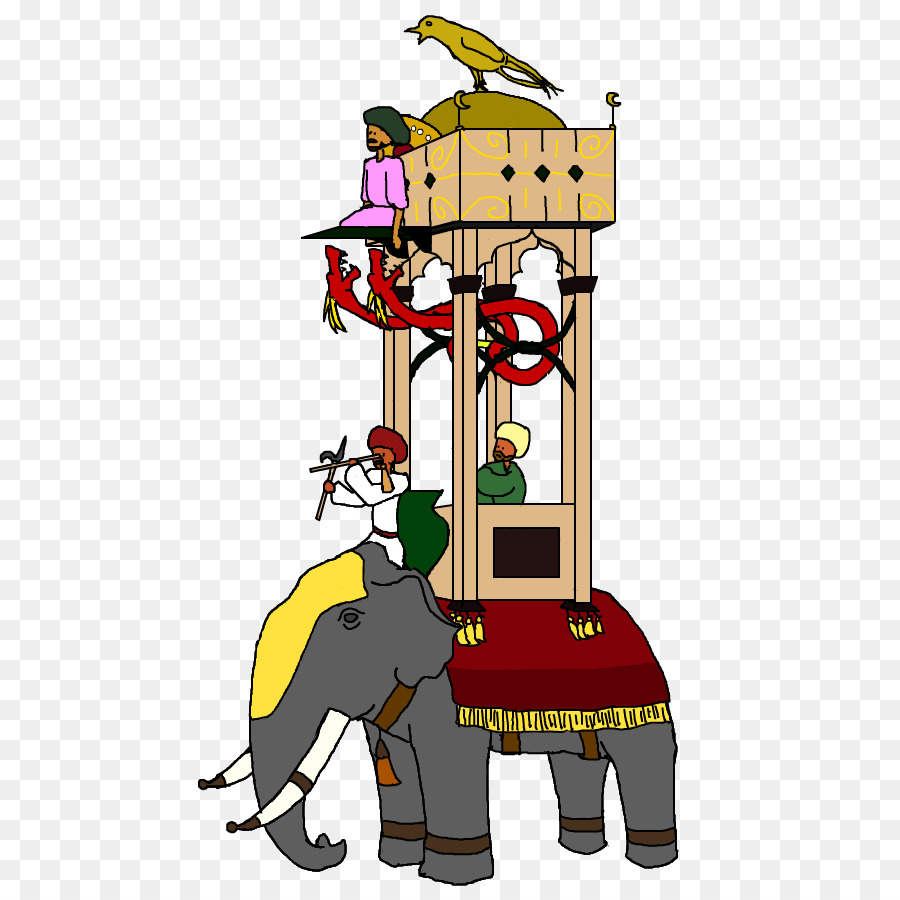 Elefante Com Howdah，Elefante PNG