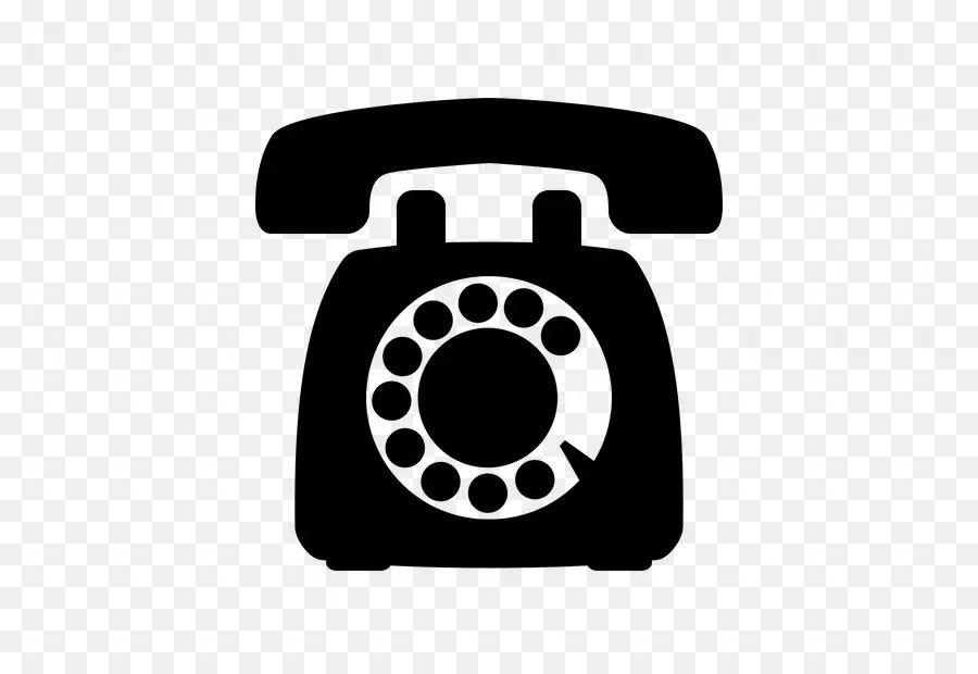 Telefone Giratório Preto，Vintage PNG