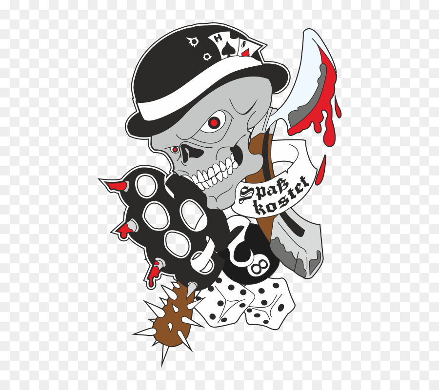 Ilustra O De Caveira，Tatuagem PNG