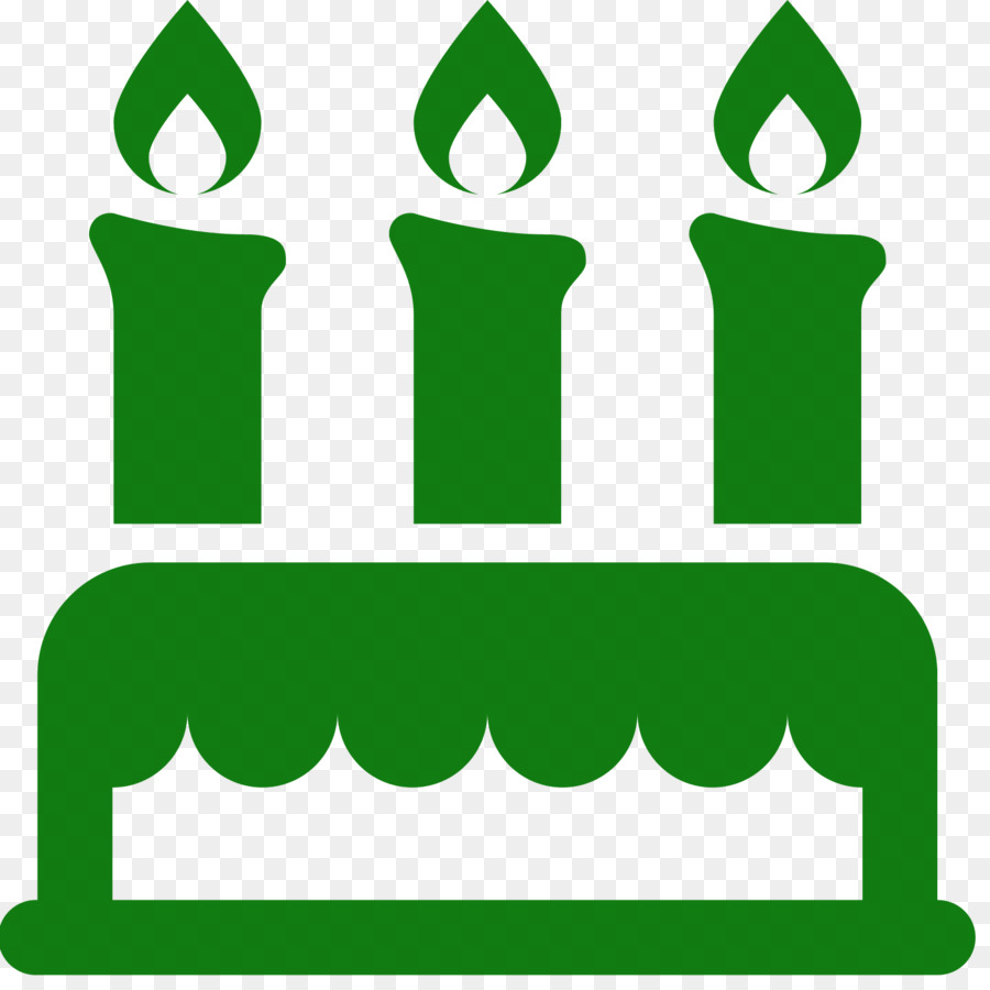 Bolo De Aniversário Verde，Velas PNG