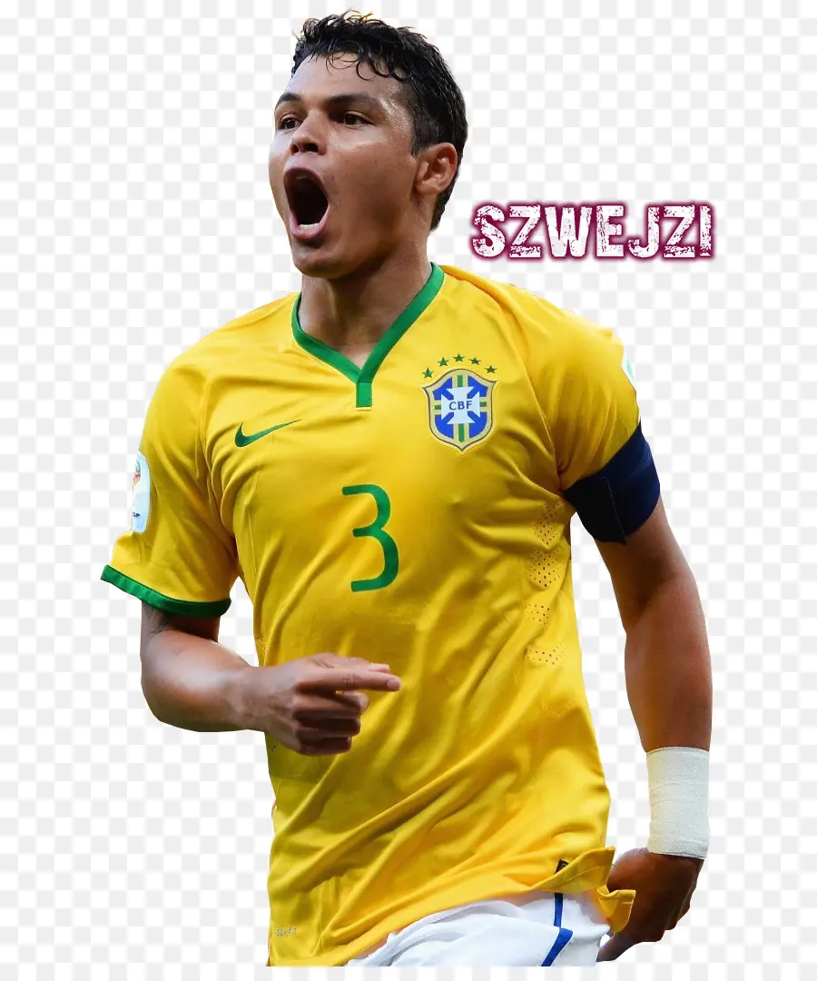 Camisa De Futebol Amarela，Brasil PNG