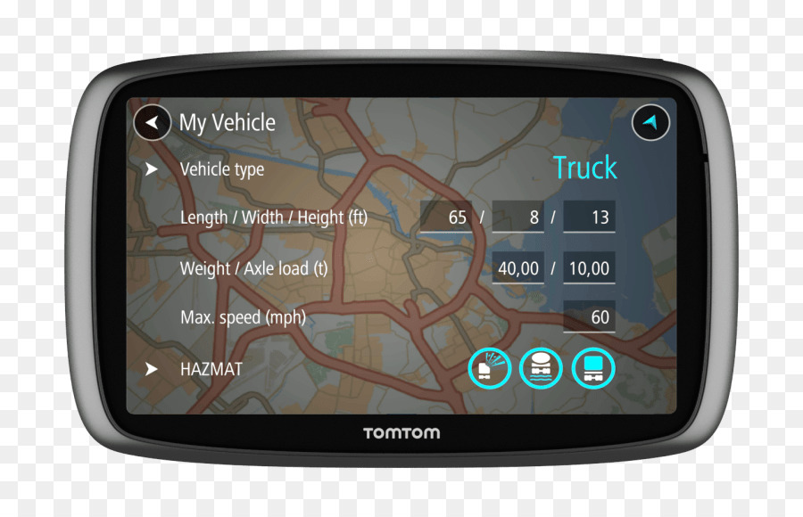 Sistemas De Navegação Gps，Tomtom Caminhoneiro 6000 PNG