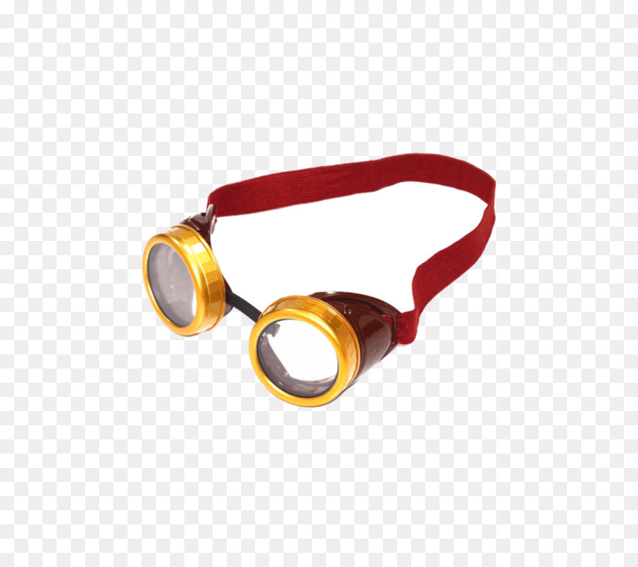 Óculos Com Aro Dourado，Steampunk PNG