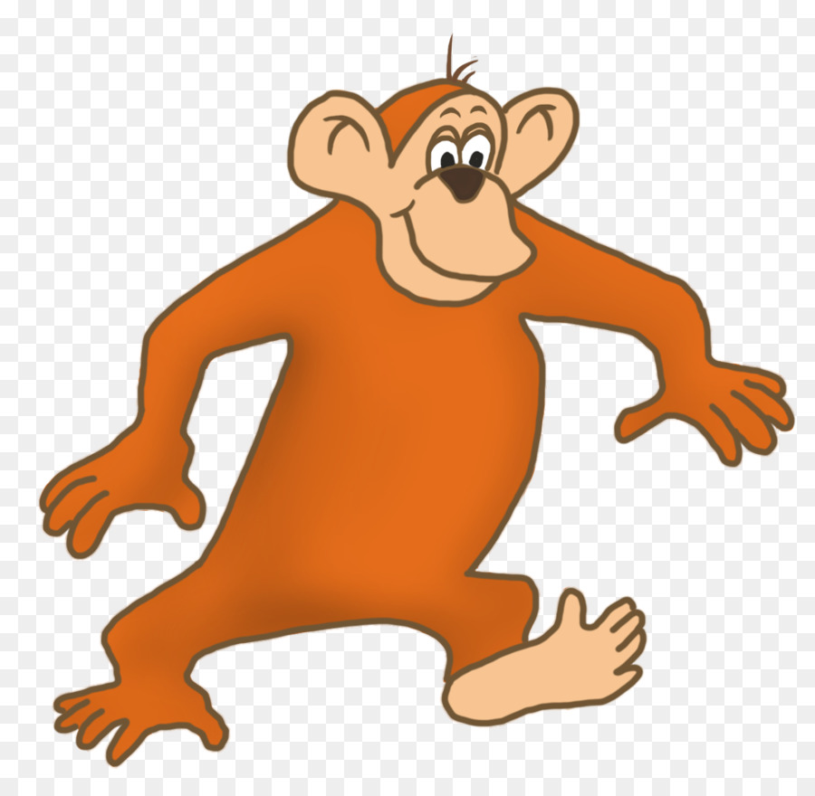 Macaco De Desenho Animado，Bonitinho PNG