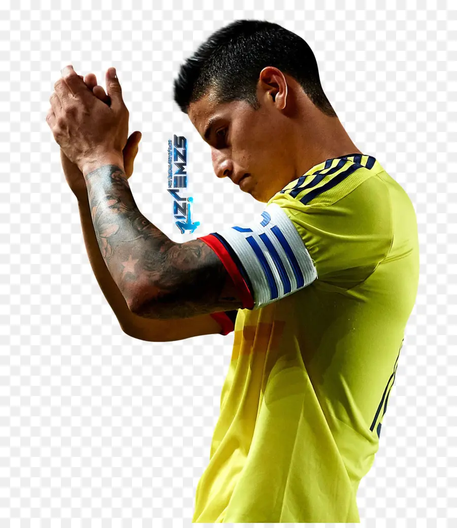 Jogador De Futebol，Camisa Amarela PNG