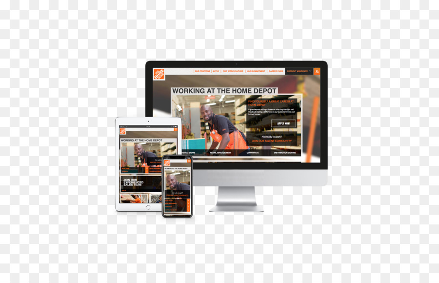 Home Depot，Responsive Web Design PNG