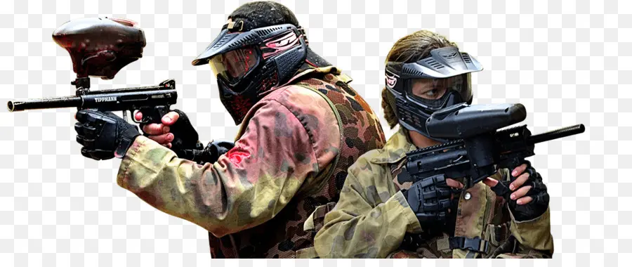 Jogadores De Paintball，Paintball PNG