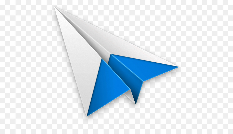 Avião De Papel Azul，Origami PNG