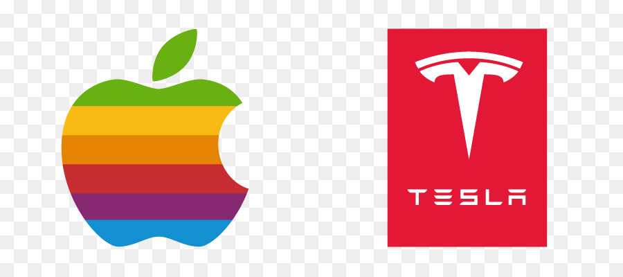 Logotipos Da Apple E Tesla，Tecnologia PNG