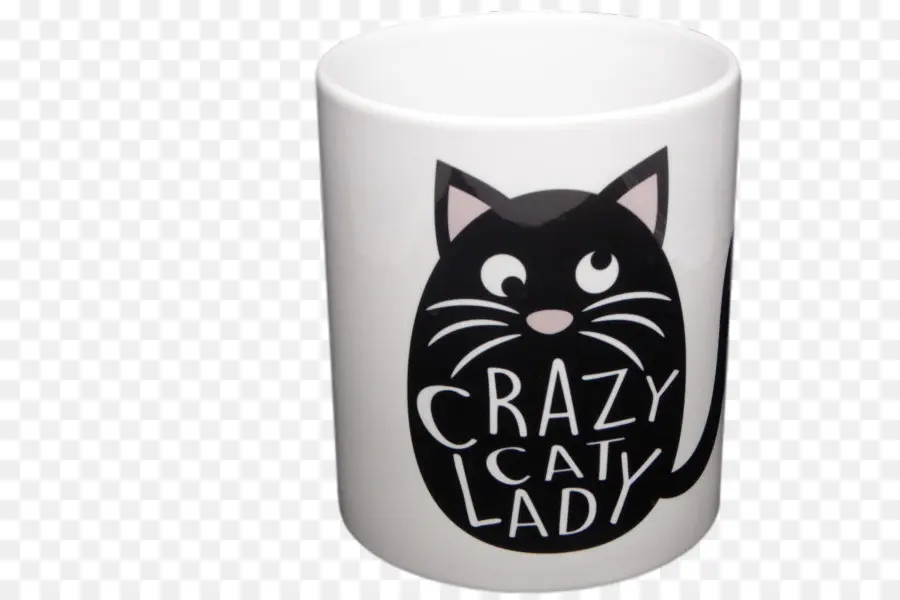 Caneca Senhora Gato Louco，Gato PNG