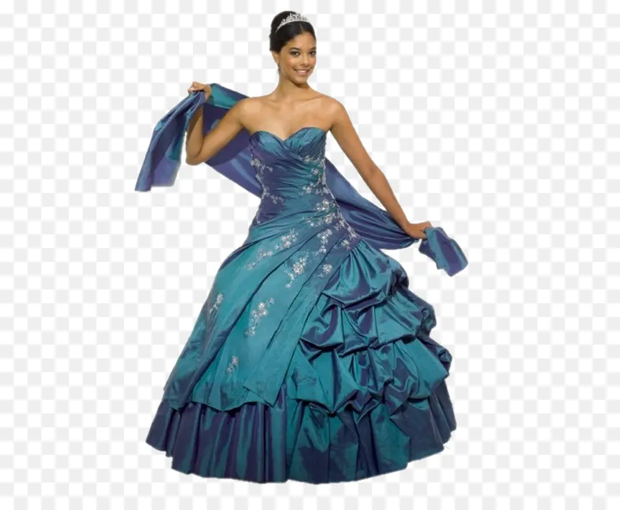 Vestido Azul，Vestido PNG